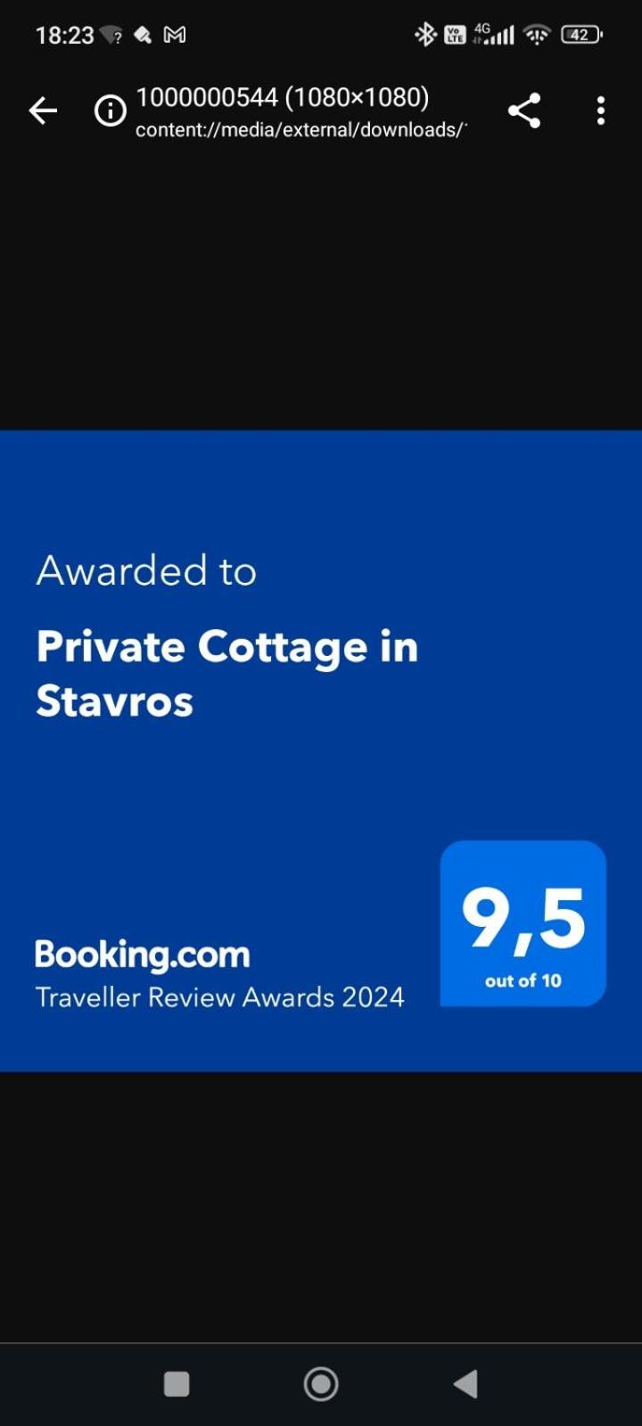Private Cottage In Stavros Marandokhórion Rum bild